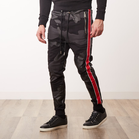 Camo Jogger Black