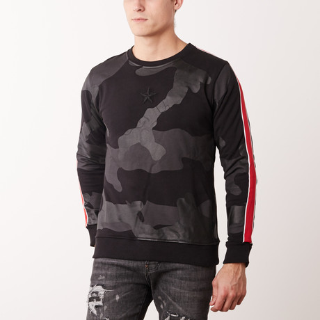 Camo Sweater Black