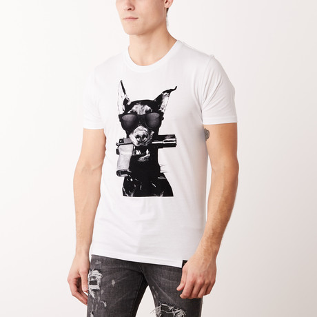 Dobermann T-Shirt White