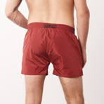 Beetle Swim Shorts Bordeaux