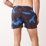 Camo Swim Shorts Blue