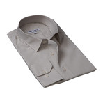 Reversible Cuff Button-Down Shirt I // Beige (S)