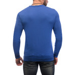 Wave Textrure Sweater // Bright Blue (M)