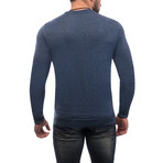 Wave Textrure Sweater // Denim (M)