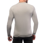 Wave Textrure Sweater // Light Gray (M)