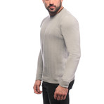 Wave Textrure Sweater // Light Gray (M)