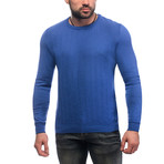 Wave Textrure Sweater // Bright Blue (M)