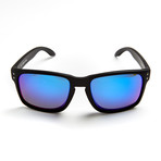 Hudson // Matte Black + Blue Polarized Lenses