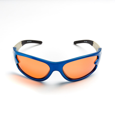 Slasher // TR90 Blue Frame + Polycarbonate Orange Lens
