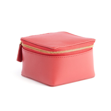 Zippered Watch Travel Case // Red