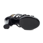 Robert Clergerie // Nimi Leather Strapped Sandal Heel // Black (US: 5)