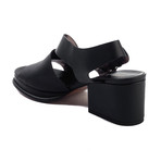 Robert Clergerie // Erol Leather Heel Sandal // Black (US: 8)