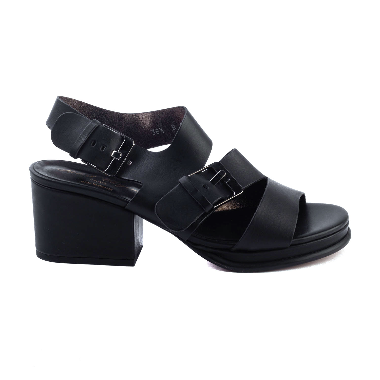 Robert Clergerie // Erol Leather Heel Sandal // Black (US: 8) - Women's ...