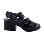 Robert Clergerie // Erol Leather Heel Sandal // Black (US: 8)