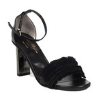 Robert Clergerie // Liare Suede Fringe Heels // Black (US: 5)