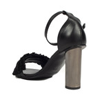 Robert Clergerie // Liare Suede Fringe Heels // Black (US: 5)