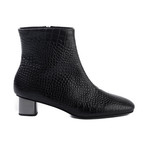 Robert Clergerie // Paola Round Toe Leather Ankle Booties // Black (US: 8)