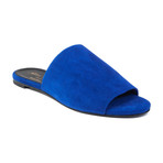 Robert Clergerie // Suede Gigy Slide Sandal // Blue (US: 8)