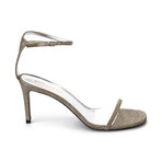 Saint Laurent // Ankle Strap High Heels // Silver (US: 8.5)