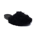 Avec Modération // Miami Faux Fur Slides // Black (US: 6)