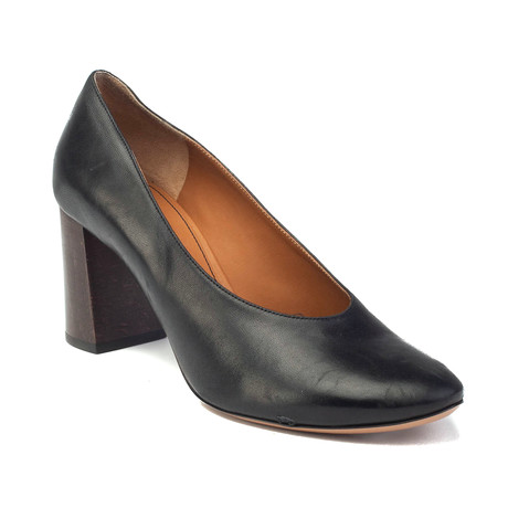Chloé // Leather Mid-Heel Pump // Black (US: 6)