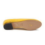 Charlotte Olympia // Flirty Kitty Velvet Ballerina Flat // Yellow (US: 6.5)