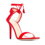 Charlotte Olympia // Salsa 95 Suede Heels // Red (US: 8.5)
