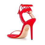 Charlotte Olympia // Salsa 95 Suede Heels // Red (US: 8.5)