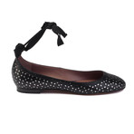Tabitha Simmons // Daria Perforated Leather Ballerina Flat // Black (US: 6)