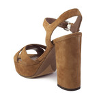 Tabitha Simmons // Debbie Platform Suede Heel // Brown (US: 8)