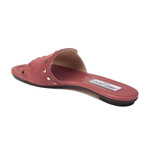 Jimmy Choo // Nanda Suede Studded Sandal Mule // Pink (US: 7.5)