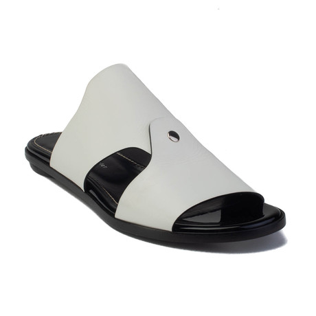 Proenza Schouler // Calf Flat Leather Mule Sandal // White (US: 6)