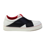 Proenza Schouler // Leather Sneaker Strapped // White + Black + Red (US: 12)