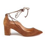 Rupert Sanderson // Poet Heel Pump // Brown Suede (US: 8.5)