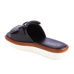 Tod's // Leather Fringe Sandal // Black (US: 6)