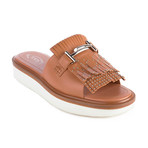 Tods // Leather Fringe Sandal // Brown (EURO: 41)