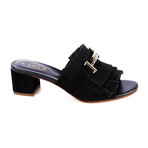 Tod's // Suede Sandal // Black (US: 5)
