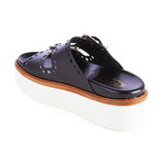 Tods // Leather Perforated Sandal // Black (US: 7)