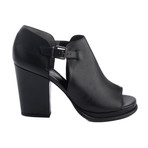 Robert Clergerie // Amam Open Toe Leather Heel // Black (US: 5)
