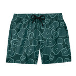Big Cat Swim Trunks // Dark Green (XS)