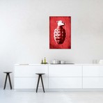 Hand Grenade (Red) // Michael Tompsett (18"W x 26"H x 0.75"D)