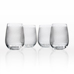 Cyclone // Stemless Wine Glass // Set Of 4