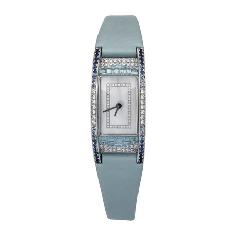 Io Si 18k White Gold Diamond + Sapphire + Quartz Watch II