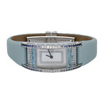 Io Si 18k White Gold Diamond + Sapphire + Quartz Watch II