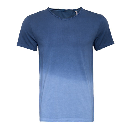 Dip Dye Crew Neck T-Shirt // Blue (S)