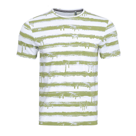 Striped T-shirt // Kiwi (M)