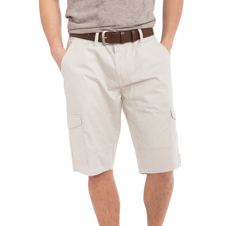 Comfortable-Fit Cargo Shorts // Off-White (S)