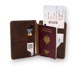 Concorde Passport Holder // Brown