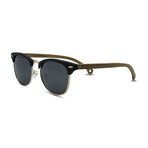 Bahia Hybrid Sunglasses // Navy + Smoked