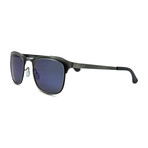 Tormenta Recycled Aluminum Sunglasses // Silver + Blue